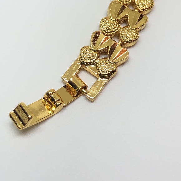 925/24k Heart Link Bracelet - Picture 4 of 7